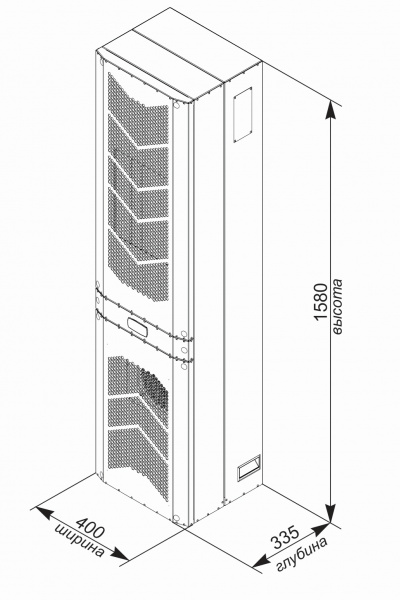 Кондиционер для шкафа настенный нержавеющая сталь UNISPLIT MHW-325S(3)SS