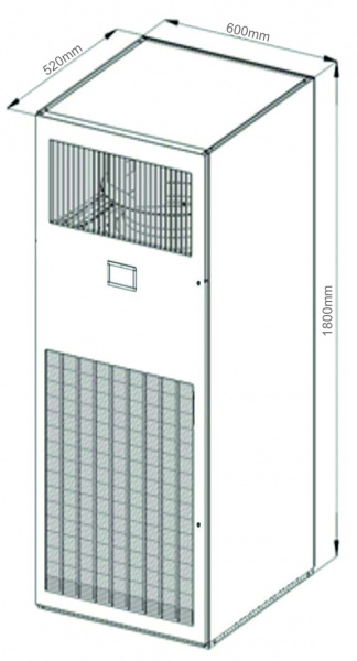 Прецизионный малый шкафной кондиционер UNISPLIT PRCO-A-SC-12 (воздушное охлаждение)